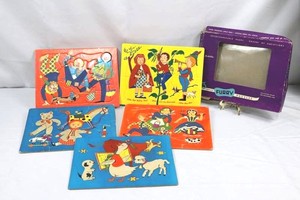 Vintage Furry Puzzles Interchangeable Heads Childrens Puzzle Set