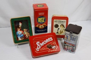 Ritz, Oreo & Smores Collectible Tin Mixed Lot (5)