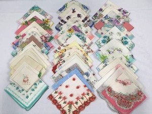 Assorted Floral Handkerchiefs Mixed Lot