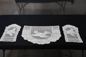Vintage Birds in Flight Crochet Doilies (Lot of 5)