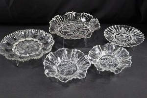 Pressed Glass Fruit Dishes (Lot of 5)
