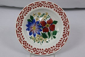 Vintage Dittmar Urbach Floral Soup Bowl