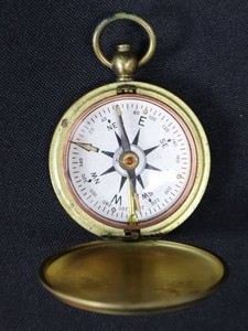 US Corps of Engineers Brass Pocket Compass