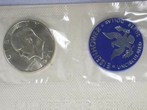 1971 Eisenhower Uncirculated 40% Silver Dollar