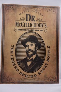 Novelty Dr. McGillicuddys Wooden Sign