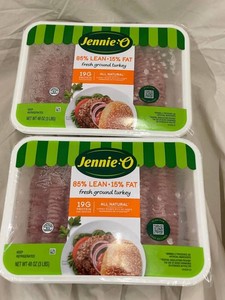 N - Jennie-O 85% Lean 15% Fat Fresh Ground Turkey 3 Lb (Lot of 2)