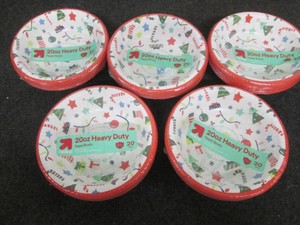 5 20 Packs of paper bowls...