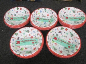 5 20 Packs of paper bowls...