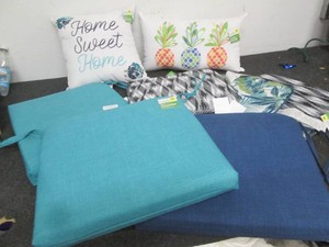 Patio furniture cushions and pillow...