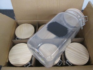 6 Matching sealing glass storage co...
