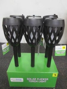 6 Solar torch stakes...