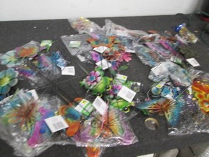 Huge lot of metal garden stakes...