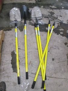 New garden rakes and shovels...