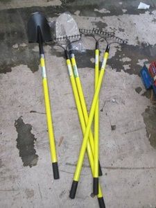 New garden rakes and shovels...