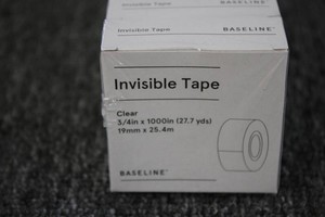 Invisible Tape Clear 34in x 1000in...