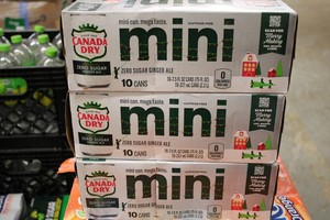 3-10 Packs of mini canada dry zero ...