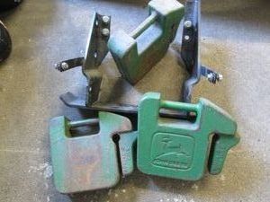 3 John Deere tractor weights and br...