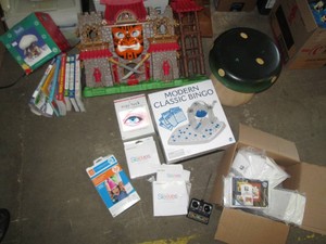 Games and kids books, photo paper a...