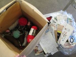 Knitting and scrap book lot...