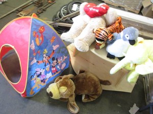 Large stuffed animals and Disney te...