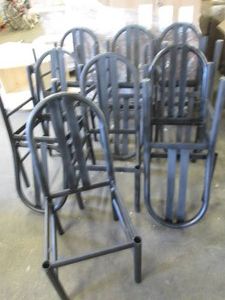 12 Metal chair frames...