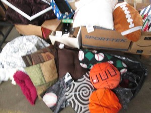 Bedding, pillows and home decor...