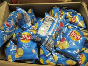 Case of 62 1.5 oz bags of Lays salt...