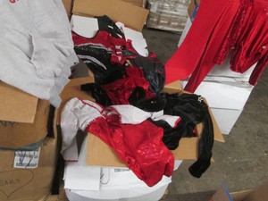 Case of assorted girls pants and le...