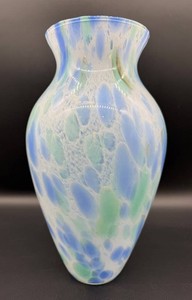 Italian Art Glass Vase 14 Inch
