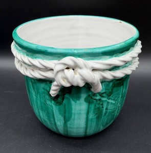 Hand Painted Ceramic Planter - Italy