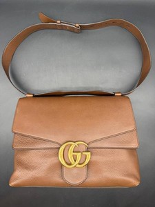 Authentic Gucci Marmont Leather Shoulder Bag Made in Italy with Serial Number