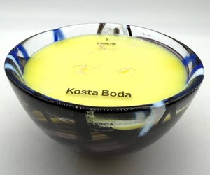 Kosta Boda - Blushing Pink Scent - Art Glass Bowl with Candle