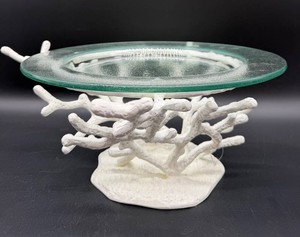 Coral Reef Glass Pedestal Stand