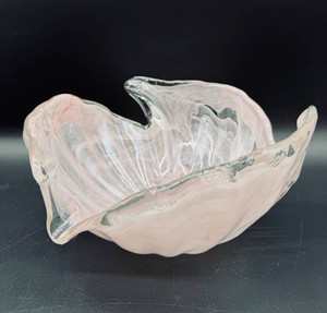 Murano Art Glass Shell Bowl - Italy