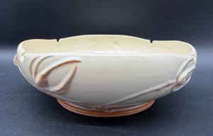 Vintage Roseville 344-8 Art Pottery Bowl - Teasel