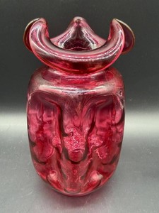 Fenton Art Glass Pinch Vase