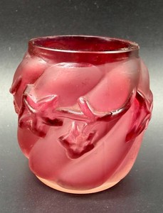Antique Northwood Glass Royal Ivy Toothpick Holder