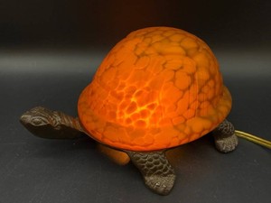 Glass Turtle Table Lamp