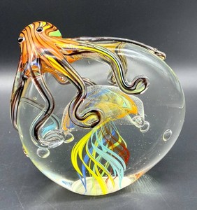 Art Glass Octopus Sculpture #2