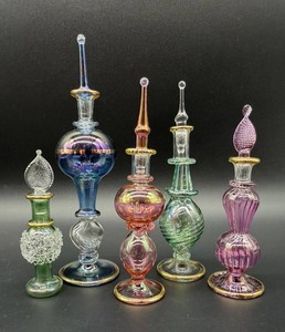 Art Glass Perfume Bottle Stoppers - Lot of 5