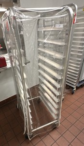 Metal speed rack, includes cover (L-Kitchen)