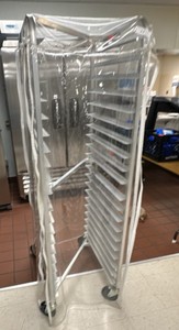 Metal speed rack includes cover (L-Kitchen)