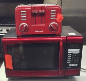 microwave and toaster