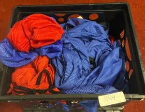 Crate of pinnies (Gym)