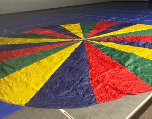 Tote of parachutes (Gym)