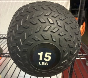 15 pound med ball (Gym)