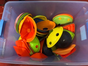 tote of cones (Gym)