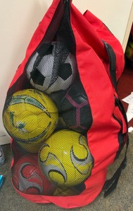 bag of soccer balls (Gym)