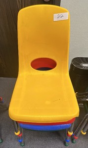 ECR 4 kids, stackable preschool chairs, set of four, 1 of each color