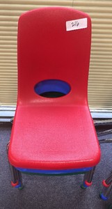 ECR 4 Kids, stackable preschool chairs, set of 3, green blue and red